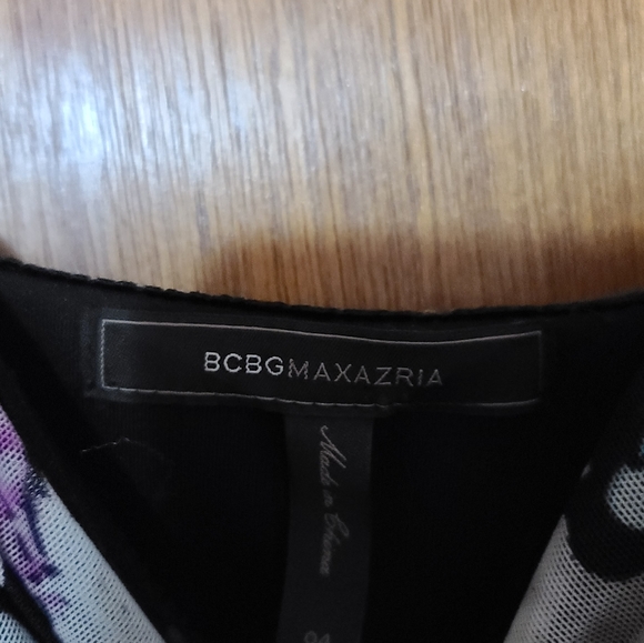 BCBGMAXAZRIA STRAPLESS ROUCHED MINI DRESS - Picture 4 of 4